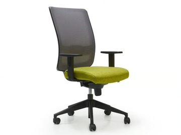 LINK - Fabric office chair with castors with 5-Spoke base by Quinti Sedute - view 2